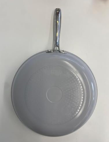 Redchef Non Stick Frying Pan, 26cm Hybrid Ceramic Frying Pan, Nonstick Skillet with Stay-Cool Handle, Non Toxic, PFAS PFOA & PTFE Free, Dishwasher & Oven Safe, Compatible All Cooktops, 10 (Black)