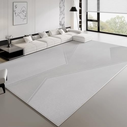 RBQIZVW Schlafzimmer Teppich 300 x 400 cm,Grau Wohnzimmerteppich, rutschfesterteppich, waschbarerteppich, flauschig, Dekoration, für Küche auch für Balkon und Terrasse geeignet