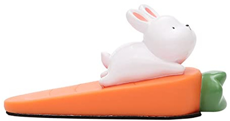 Rushbom Cute Door Stopper, Decorative Door Stop,Cute Animal Door Stop Collision Prevention Windproof Prevent Slipping Funny Decorative Wedge Door Stopper (orange)