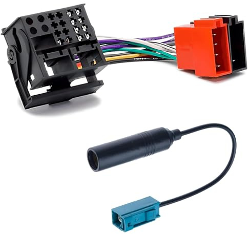 Sound way - Faisceau Câble Connecteur ISO RETROFIT et adaptateur d'antenne pour installation autoradio uniquement compatible avec Citroen et Peugeot les radios d'origine