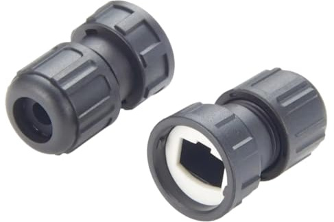 Plinkwirekb IP67 RJ45 Cable Gland Waterproof Cat5e Ethernet Quick Release Cord Grip Connector, Bayonet Lock Network LAN Grommet Protector, 10 Pieces