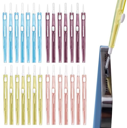 28 Pcs Handy Reinigungsset USB C Reinigungsset Handy Ladebuchse Reiniger USB C Reinigung Ladebuchse Reinigen Phone Cleaning Kit Geeignet für Die Reinigung von Mobiltelefonen Computern Tablets