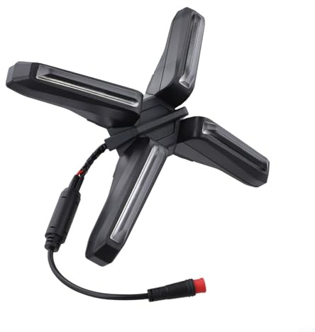 Micpointik X-förmiger Frontscheinwerfer für Ninebot für ZT3 Pro, Superhelle LED Tagesfahrleuchte mit breiter Lichtverteilung, wetterfest und einfach montierbar