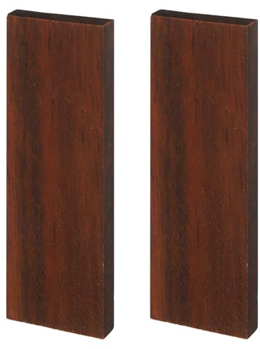 sourcing map 2pcs Knife Handle Material 120x40x10mm, Rose-wood | Knife Handle Scales Slabs Custom DIY Tool Material for Knives Making Blanks Blades DIY Crafts
