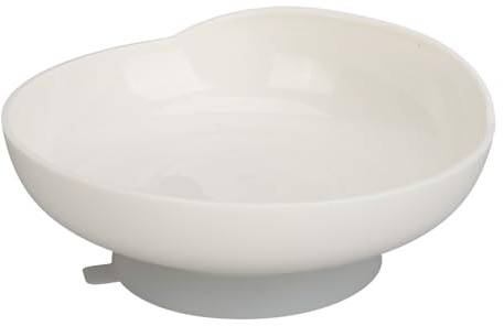 Muiltvoe Spill Proof Scoop Plate, Wide Base High Tilt Dinnerware with Anti Skid Base, for Parkinson Dementia Stroke Tremors Elderly Disabled