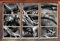 Stil.Zeit Monocrome, Kampf zwischen Mensch und Drache Fenster im 3D-Look, Wand- oder Türaufkleber Format: 92x62cm, Wandsticker, Wandtattoo, Wanddekoration