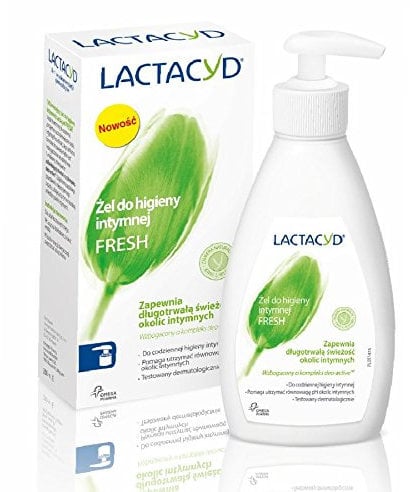 Lactacid Fresh Intimhygiene Gel - Schutz & Erfrischung - 200 ml, Pumpe