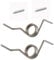 French Door Refrigerator Spring For Samsung DA81-01345B, White Sleeves Pin French Spring RD DA81-01346A Compatible With Models RF267AFWP RF267HERS RF268ABBP RF268ABPN RF268ABRS RF268ABWP ( Pair of 2 )