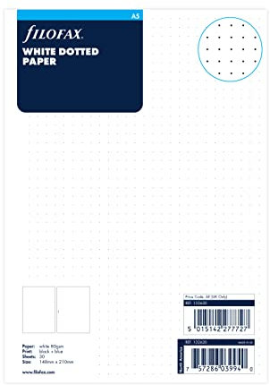 Filofax A5 Organizer, gepunktet, Weiß