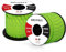 Paracord 2mm 30M 100% Nylon Seil mit 3 Kern Schnur für Outdoor, Armband, Hundeleine - Bruchlast 90kg (Reflektierende Neon Grün)