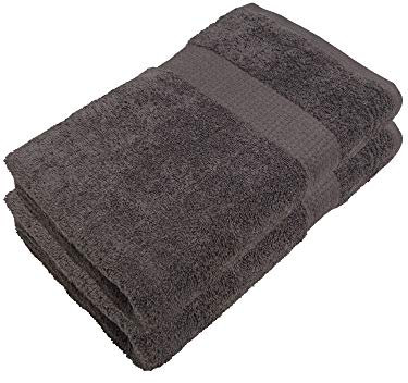 Miamar Serviette de Sauna Lot de 2 80 x 200 cm, Absorbant Doux, Disponible en 15 Couleurs Disponibles 500g/m² 100% Coton Öko-Tex Anthracite