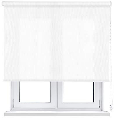 VIEWTEX Tenda a Rullo traslucida L2000 Bianco 220 X 250cm - Made in Europe - 5 Anni di Garanzia