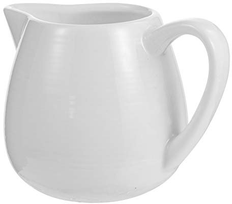 Seau à Sauce Mini Récipient En Céramique Petit Pichet Pot à Lait Pour Le Café Tasse à Café En Céramique Cruche Verseuse Mousseur Tasse Cruche Mousser Automatique Blanche Théière