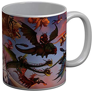 Fabulous Mug Céramique Dragon Peinture Dessin Anime Enfant Cartoon Manga