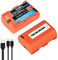 DuraPro 2X 2800mAh USB Output LP-E6 LP-E6N Battery with LED Power Indicator for Canon EOS 5D Mark II/III,5DS,5DS R,6D,7D,60D,60Da,70D,80D,XC10,XC15,Blackmagic 4K/6K Cameras
