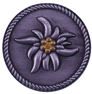 Elite Wehrmacht Deutsche Edelweiß Anstecknadel 2. Weltkrieg Gebirgsdivision Truppen Zubehör