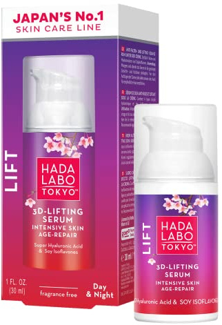 Hada Labo Tokyo Lift Serum 3D Lifting Gesichtsserum für straffere Haut Anti Aging Pflege 30ml