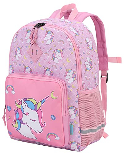 VX VONXURY Mochila Escolar Ligero Mochila Infantil Unisex con Hebilla de Pecho Mochila Casual con Banda Reflectante para Escolar