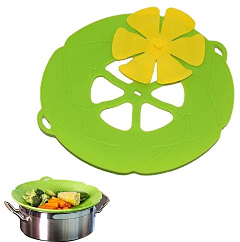 Lulizzie Housse Anti-débordement en Silicone, Couvercle Anti-débordement, Cuisine à Haute température pour Couvercle Casserole pour la Cuisson