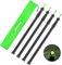 SAN LIKE Zeltstange Teleskop Zeltstangen Teleskopstange 245 cm, Aaluminium Aufstellstangen Camping für Zelte oder Sonnensegel Heavy Duty Campingplanen Zeltstange Vorzelt Teleskopierbar Schwarz 4er-Set