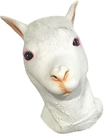 Toyvian 1stk Gummimaske Pferdemaske Tierkopfmaske Gummi Kopf Tierkostüm Kinder Erwachsene Tier Alpaka Kostüm Tiermaske Requisiten
