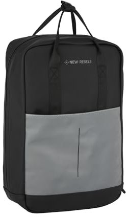 New Rebels Cape Coral Schwarz 15L Rucksack Reflektion Wasserabweisend Laptop 13.3