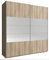 Domando Kleiderschrank Riccione M1 150 Modern Breite 150cm, Schwebetüren, praktische Facheinteilung in Sonoma Eiche