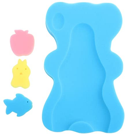 Amosfun Schwamm Für Die Babybadematte Sitz Für Baby Babywanne Badewannen Für Babys Baby Bad Babybadematte Rutschfest Baby-badewannenschwamm Rutschfeste Badematte Badekissen Badematte Hilfe