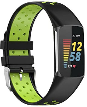 Band Compatible with Fitbit Charge 6 Bands/Fitbit Charge 5 Bands for Women Men, Soft Breathable Replacement Strap Sport Wristbands for Fitbit Charge 6/Charge 5 Fitness Tracker