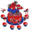 25 Stück Spiderm Cake Topper,7-Jährige Spiderm Tortendeko, Spiderm Kuchen Deko,Spiderm Deko Torte,Doppelseitiger Glitter Kindergeburtstag Kuchen Deko für Mädchen Junge Baby
