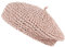 GEMVIE Casquette en Paille Femme Béret Basque Chapeau Été Tissé Français Chapeau Art Chapeau Voyage Anti UV Plage Chapeau de Soleil Rose