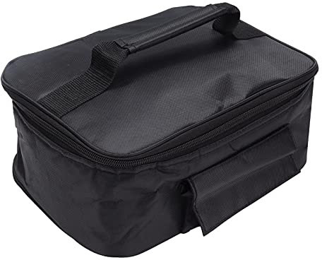 ANKROYU Mini Four à Micro-ondes Portable Pour Voiture, Design Pliable Noir, Four électrique 12 V, Chauffage Rapide, Boîte De Pique-nique Pour Voyage, Camping, Cuisine