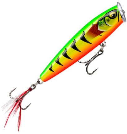 Rapala Skitter Pop Elite Angelköder, schwimmender Süßwasser- und Salzwasserköder, Schwimmtiefe: Oberfläche, Balsa-Angelgerät