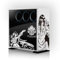 Albedo Anime Aufkleber, Albedo Stickers Cartoon Dekor Aufkleber für Computer-Gehäuse, Vinyl-Aufkleber, Schwarz und Weiß,Geschenke für Anime-Fans
