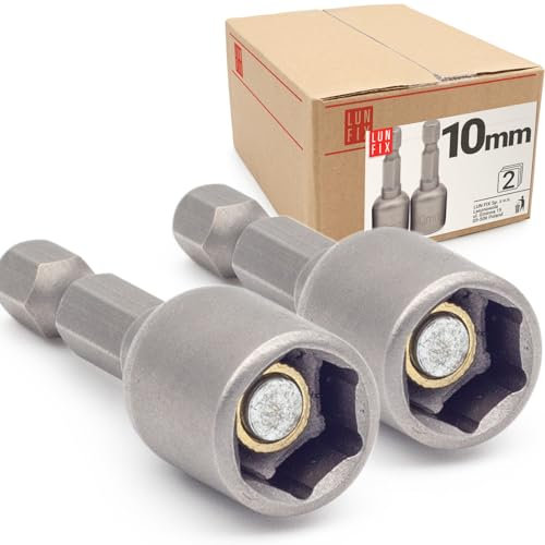 Lot de 2 douilles magnétiques à tige hexagonale 10 mm