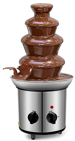 XCSCUK Chocolate Fountain, Electric Commercial Chocolate Waterfall Machine, Suitable for Parties, Weddings