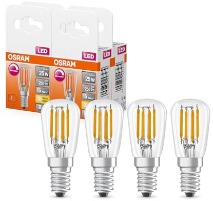 Osram LED Special LED-Lampe in Tropfenform, klar, multicolor, 2.8 W, 250 lm, 2700 K für warmweißes Licht, E14 Sockel, 26 mm Durchmesser, EEK F, dimmbar, 6-Pack