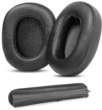 Crusher Evo Ohrpolster und Kopfbügelpolster für Skullcandy Crusher ANC/Crusher Evo/Crusher 360/ Hesh 3 Kopfhörer Ersatz-Ohrpolster mit Proteinleder und Memory-Schaum