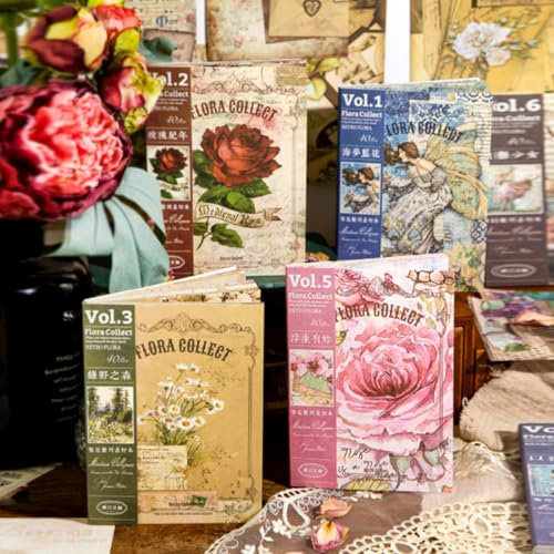 160 Blätter Vintage scrapbook zubehör,4 Pack gemischte Spezialpapier für Letter Writing,Doppelseitiges Muster Scrapbook Papier,Junk Journal,DIY Schreiben/Album/Reisetagebuch Decorative Craft Paper