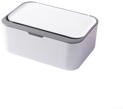 Feuchttücher-Spenderbox für Feuchttücher, Halter für Tücher, mit Deckel, Grau