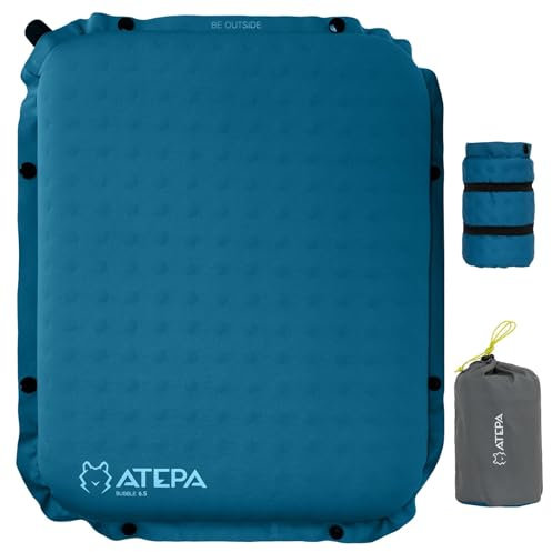 ATEPA Sitzkissen Outdoor Camping Aufblasbar Sitzkissen Ultraleicht Selbstaufblasende Stadion Sitzkissen Wasserdicht Sitzunterlage Outdoor Kajak Sitzkissen, Tragbares Sitzkissen,Fischerboot