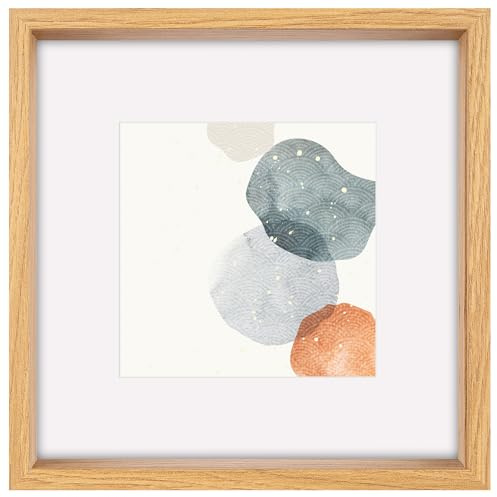 walther design Bilderrahmen Shape 3D FSC-Holzrahmen 50x50 cm, Eiche, HNX550E