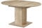 B&D home Wohnzimmertisch & Esstisch WIM | Runder Tisch ausziehbar 100-140 cm | Küchentisch für Esszimmer & Wohnzimmer | Platzsparend mit Säulengestell in Sandeiche