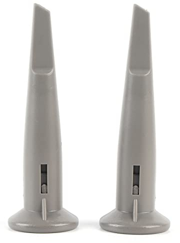 Baxnore Universal Oscilloscope Probe Cap with Hook, 2 Pack Gray Protective Covers, Easy Install Replacement for Loose/Broken Probes, Plastic Material