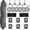 Lot de 20 Accessoires pour Dreame L10s Ultra Gen 2 / L10s Pro Ultra Heat/Mova E30 Ultra, Pièces Rechange 6 Sacs à Poussière, 1 Brosse Principale, 6 Serpillière, 2 Filtres, 4 Brosse Latérale
