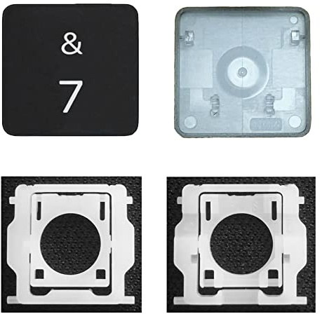 Replacement Individual Key Cap Hinge for MacBook Air 13'' 15'' M3 M4 A3113 A3114 A3240 A3241, 14'' 16'' Pro/Max M4 A3185 A3186 A3401 A3112 A3403 2024-2025 (7)