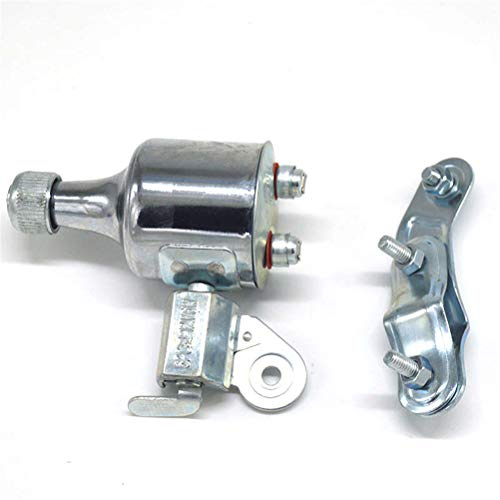 Itonash Reibungsdynamo -Motor, 2,5 V 0,5W Rücklicht und 12 V 5,5 -W -Scheinwerfer für das Fahrrad Erzeugt Elektrizität mit Grünen Reifen, Aluminiumgehäuse, Metallspule, 10,5 Cm Länge, (Silber)