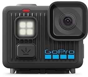 GoPro Lit Hero: cámara de acción Ligera, compacta y Resistente al Agua con luz integrada, Video Ultra HD 4K60, Fotos de 12 MP, Pantalla táctil y estabilización HyperSmooth
