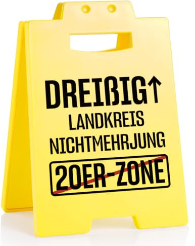 Juratar Lustiges Tischschild Geschenk zum 30. Geburtstag Männer Frauen | Witziges 30. Geburtstagsgeschenk für Männer, Frauen, Freund, Kollege oder Partner 16 × 10 cm