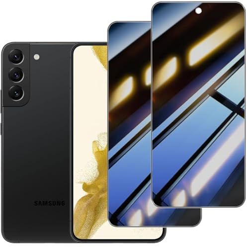 [2 Pièces] Verre Trempé Anti-Espion pour Samsung Galaxy S22 Plus,Privacy Film de Protection en Verre Trempé,9H Dureté Film Protecteur Vitre,Écran Anti-rayures,Anti-emprenites digitales
